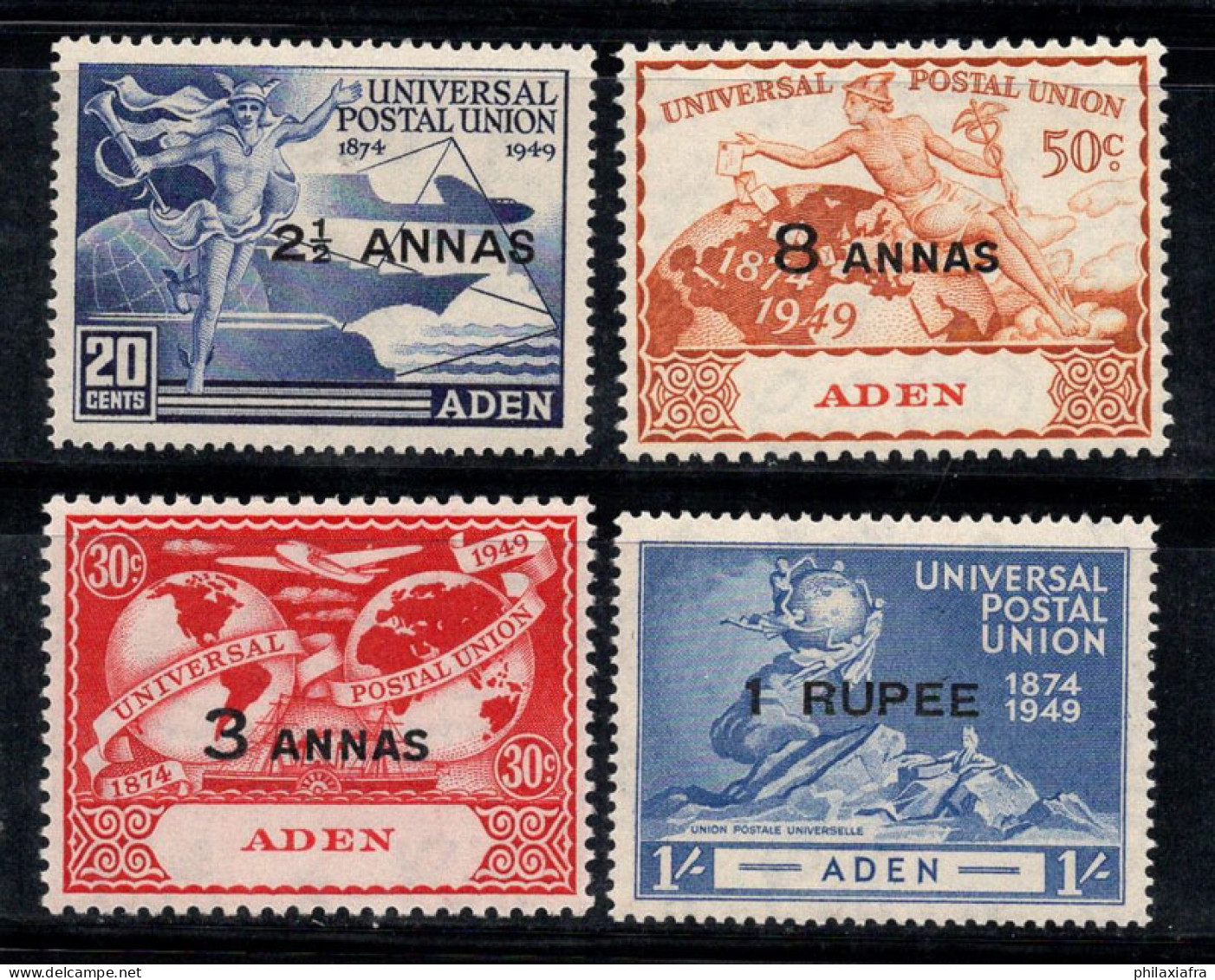 Aden 1949 Mi. 33-36 Neuf ** 100% UPU - Aden (1854-1963)