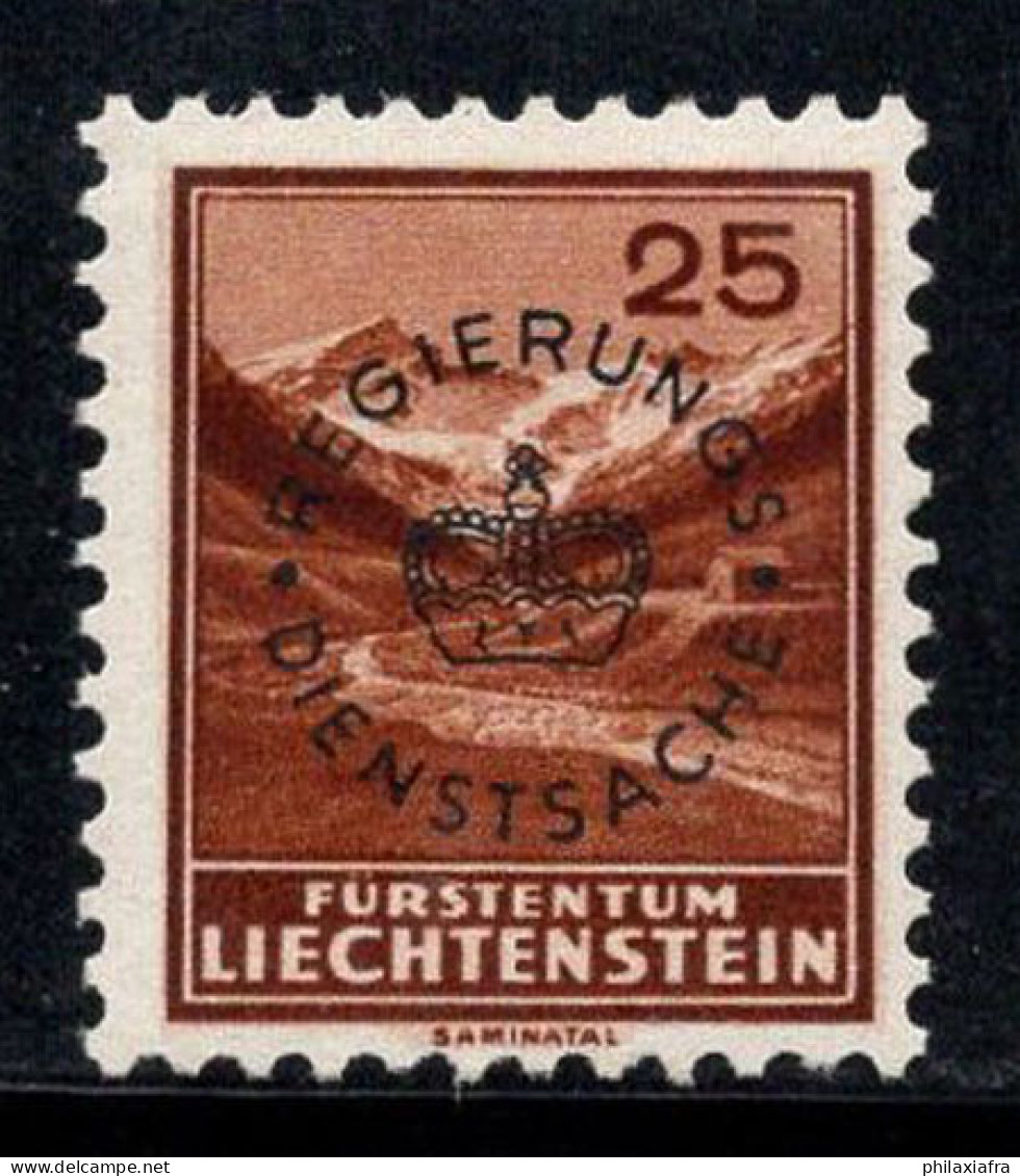 Liechtenstein 1934 Mi. 15 Neuf * MH 100% Service 25 Rp - Dienstzegels