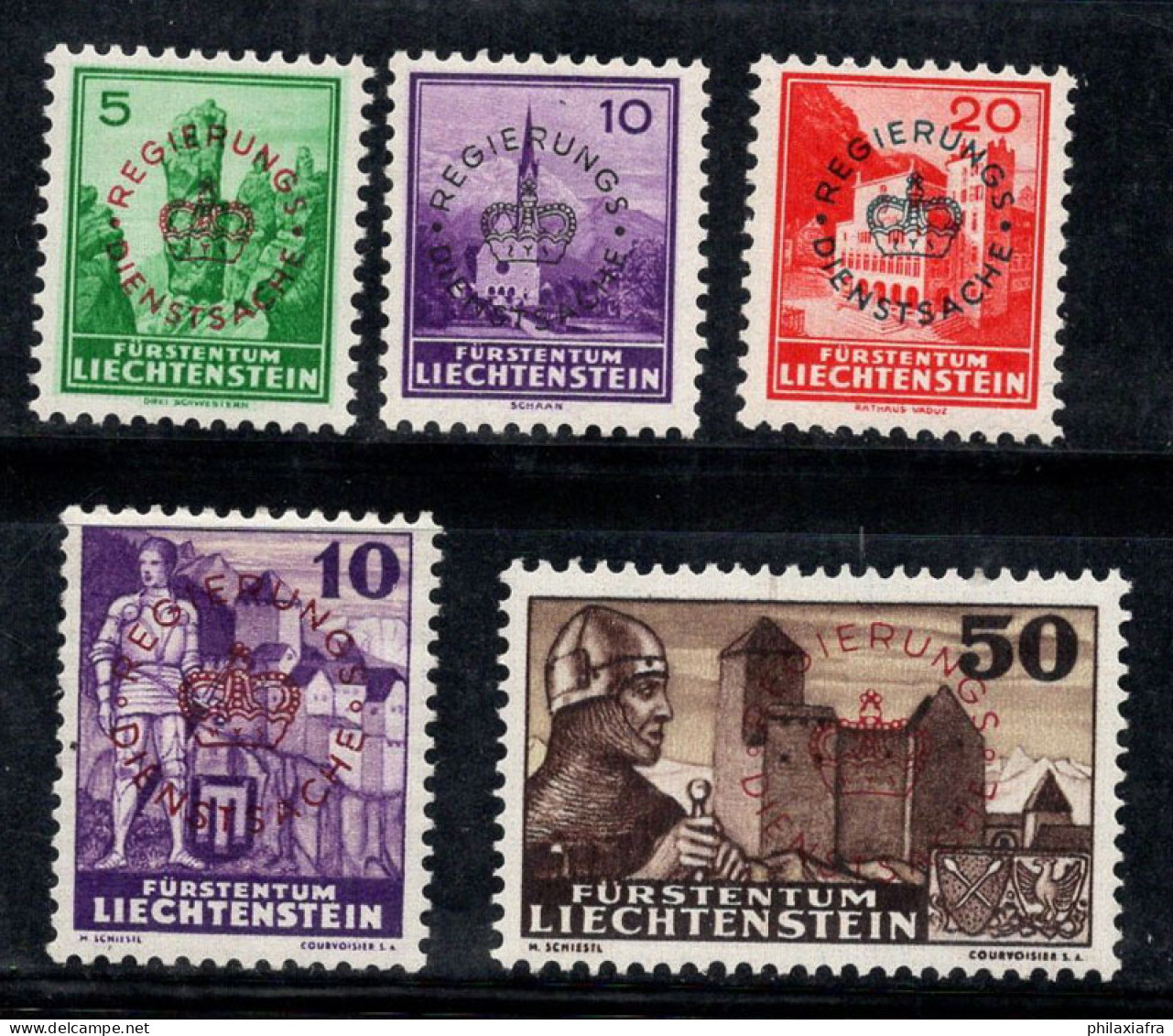 Liechtenstein 1934-37 Neuf * MH 100% Service - Dienstzegels