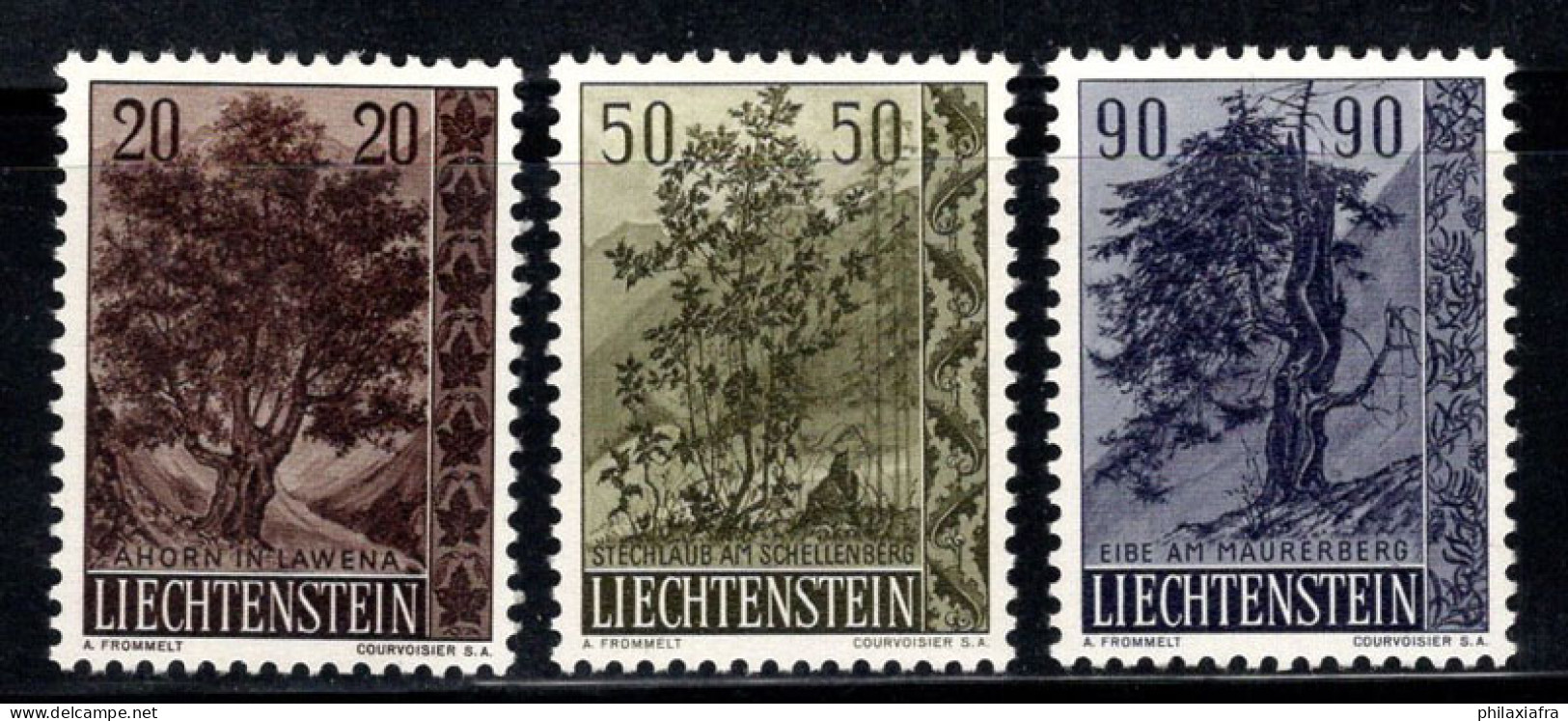 Liechtenstein 1958 Mi. 371-373 Neuf * MH 100% Arbres, Flore - Nuevos
