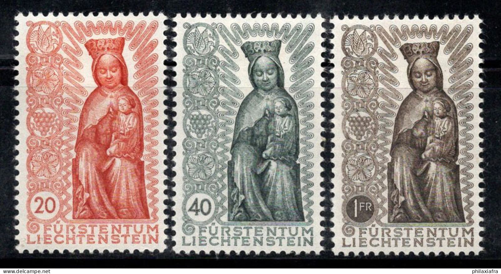 Liechtenstein 1954 Mi. 329-331 Neuf * MH 100% Santa Marira - Ongebruikt