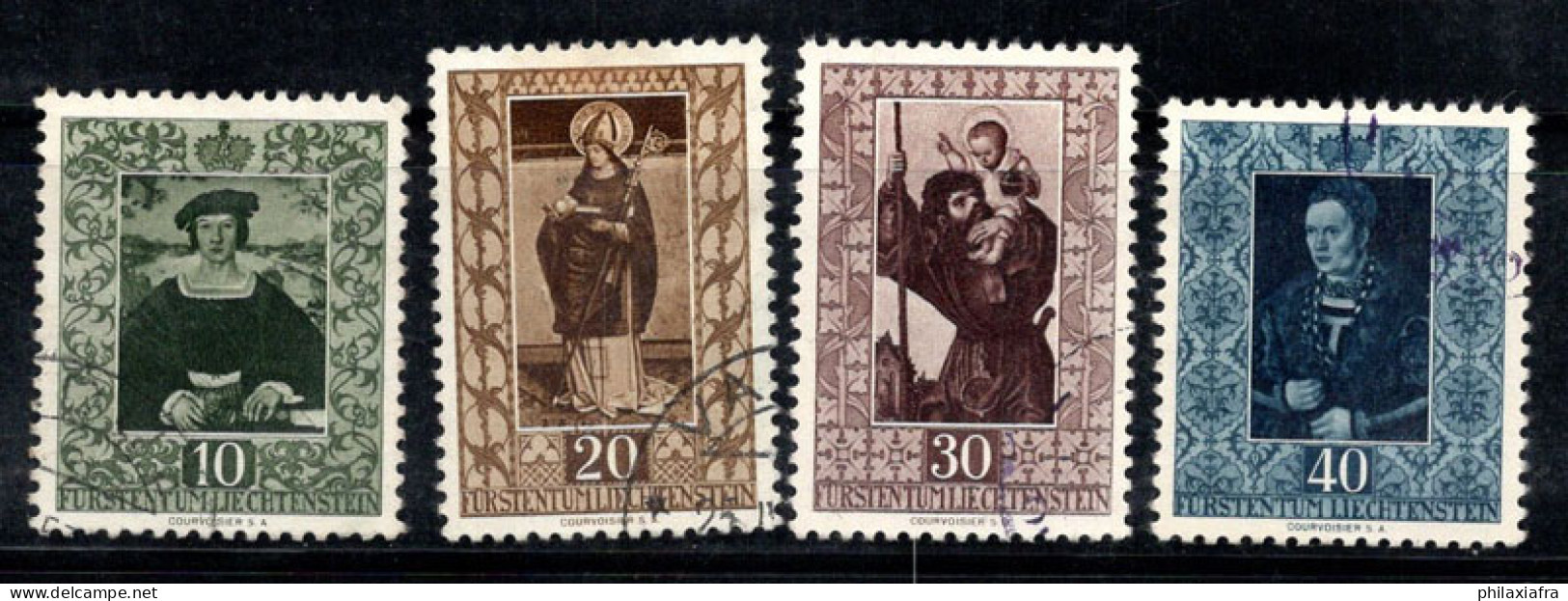 Liechtenstein 1953 Mi. 311-314 Oblitéré 100% Art, Peintures - Used Stamps