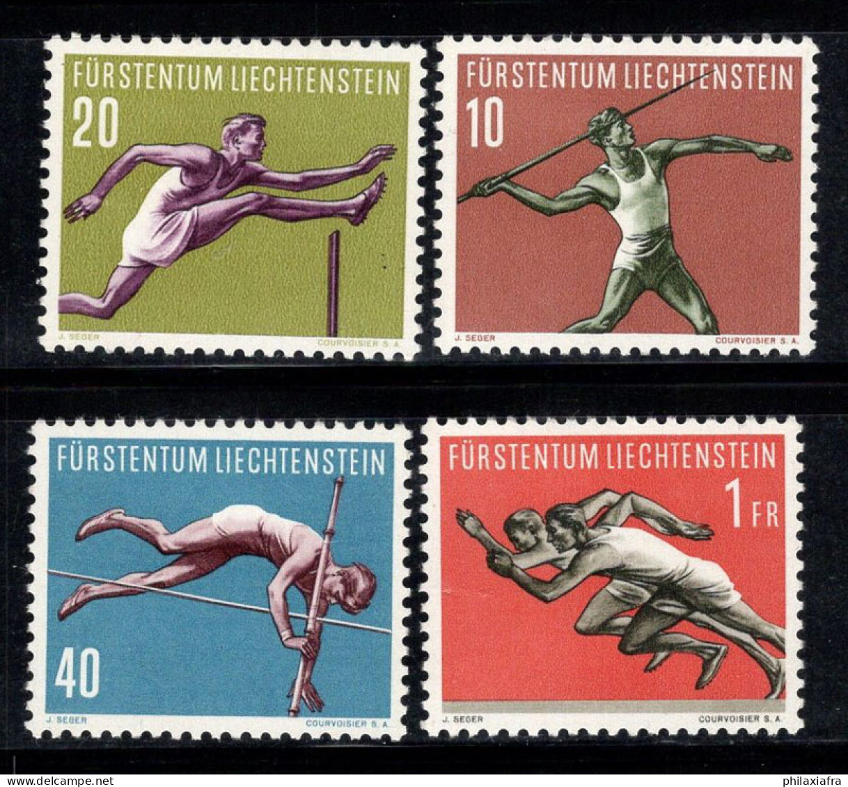 Liechtenstein 1956 Mi. 342-345 Neuf * MH 100% Sport - Ungebraucht