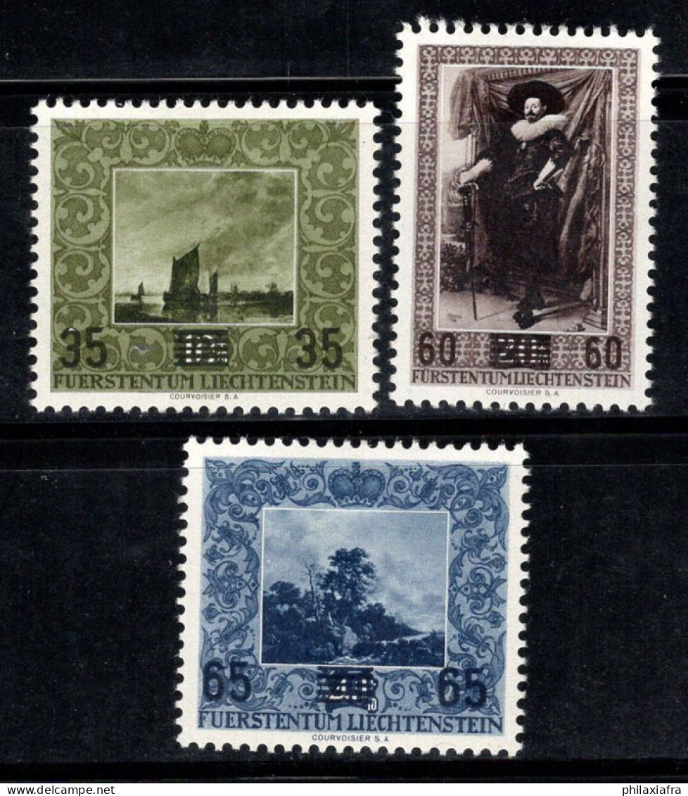 Liechtenstein 1954 Mi. 326-328 Neuf * MH 100% Surimprimé Art, Peintures - Unused Stamps