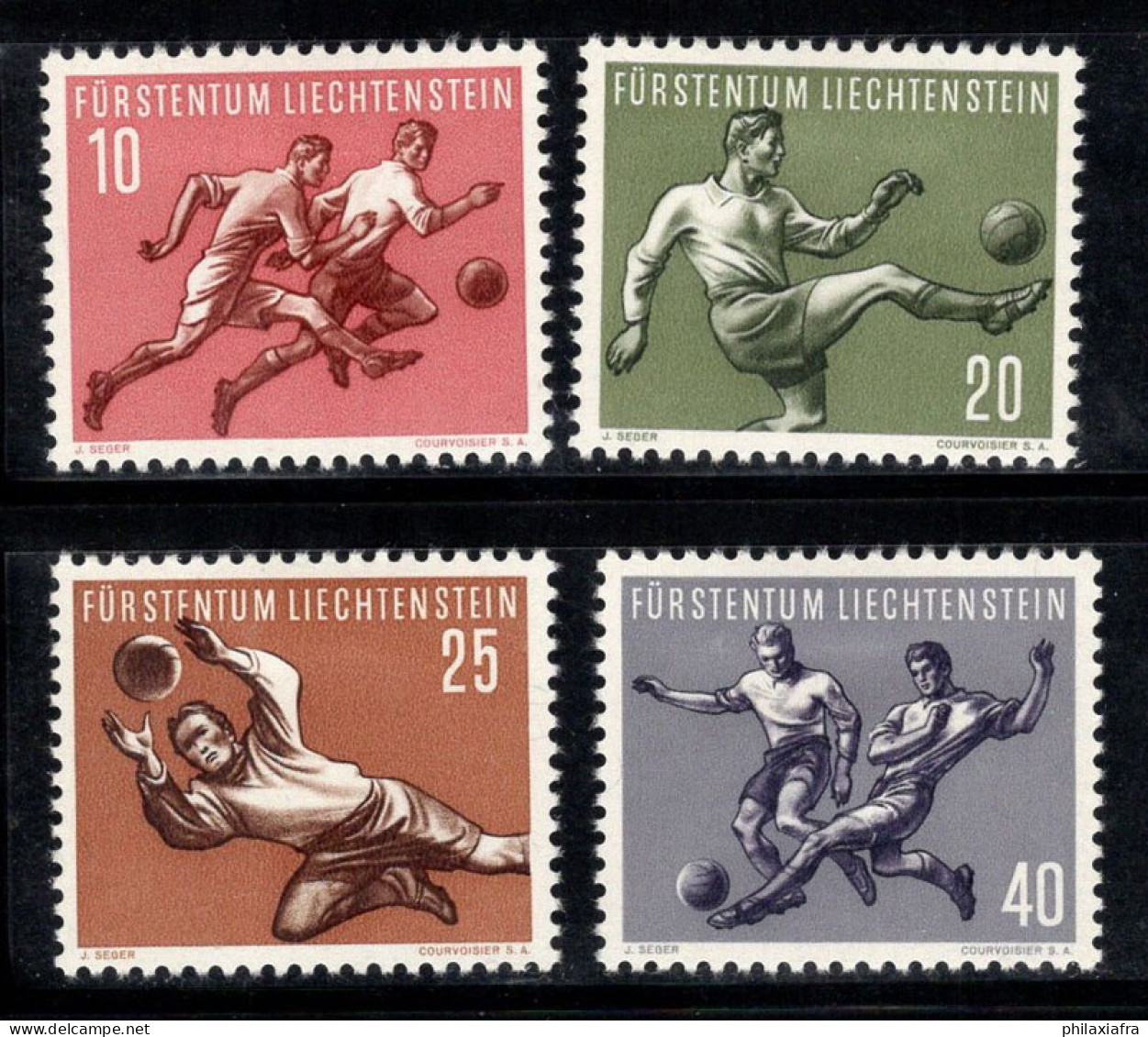 Liechtenstein 1954 Mi. 322-325 Neuf * MH 100% Coupe Du Monde - Unused Stamps