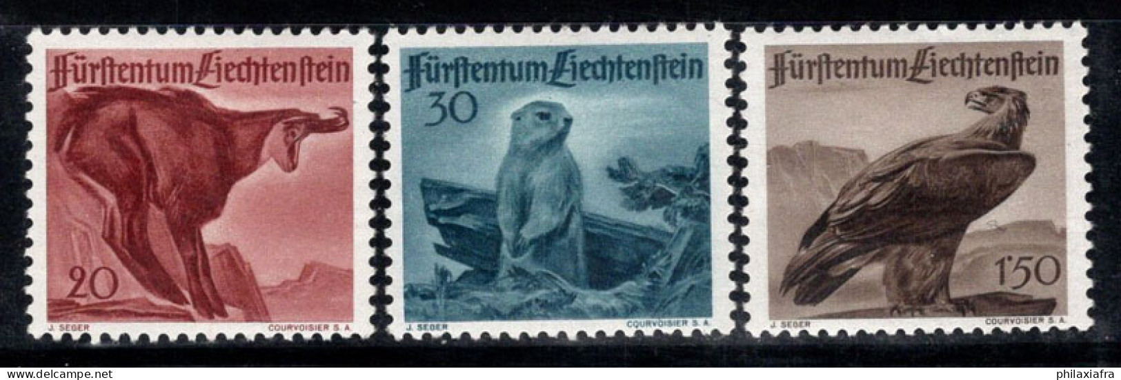 Liechtenstein 1947 Mi. 253-255 Neuf * MH 100% Chasse, Animaux - Neufs