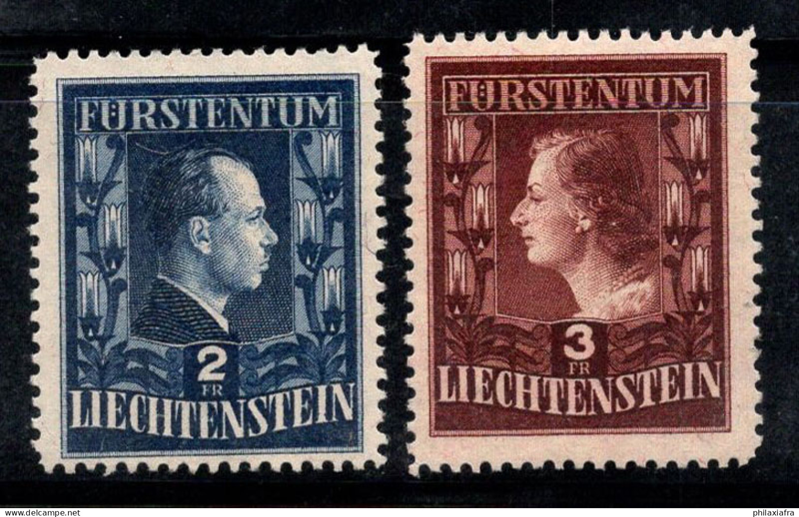 Liechtenstein 1944 Mi. 238-239 Neuf * MH 100% Débat Télévisé - Unused Stamps