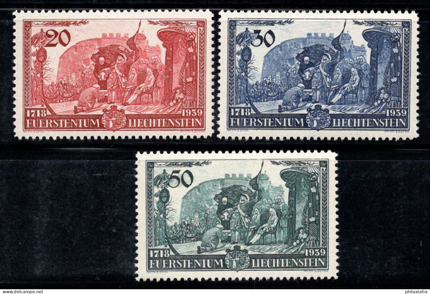 Liechtenstein 1939 Mi. 180-182 Neuf * MH 100% Le Prince François-Joseph - Ungebraucht