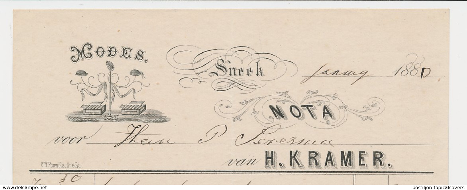 Nota Sneek 1880 - Modes - Hoeden - Pays-Bas