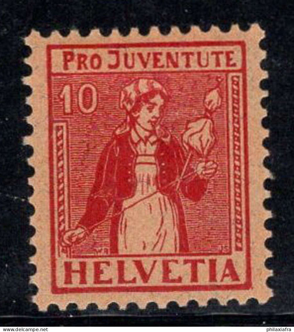 Suisse 1917 Mi. 135 Neuf * MH 100% Pro Juventute, Costumes Traditionnels, 10 C - Nuevos