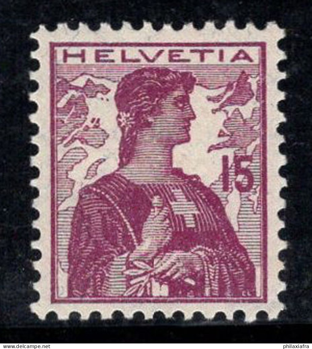 Suisse 1909 Mi. 116 Neuf * MH 100% 15 C, Helvetia - Nuovi