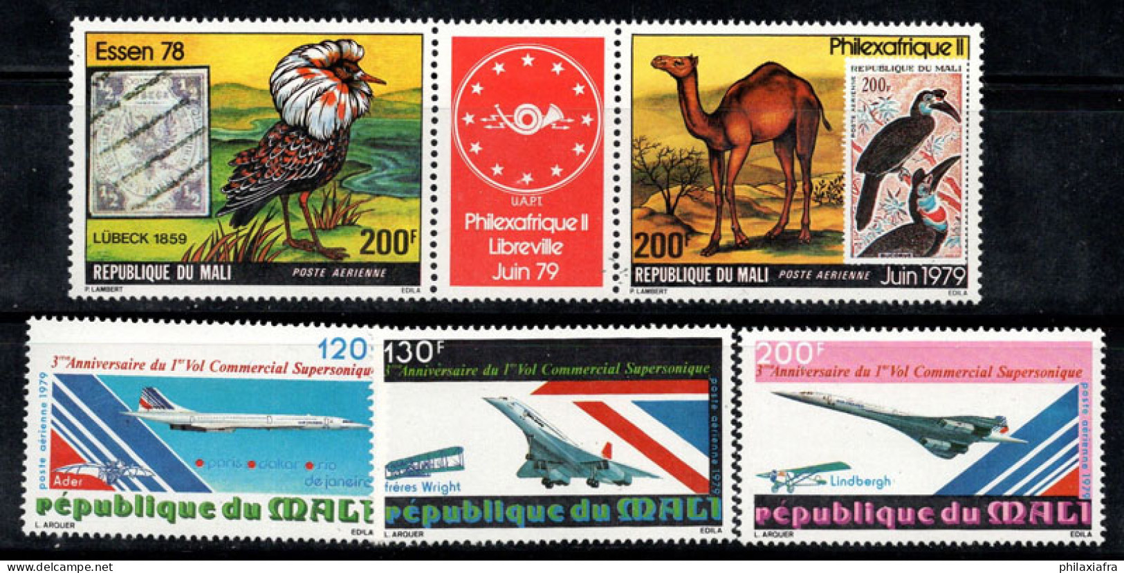 Mali 1978 Mi. 677-681 Neuf ** 100% Poste Aérienne Avion, Philaxafrique - Mali (1959-...)