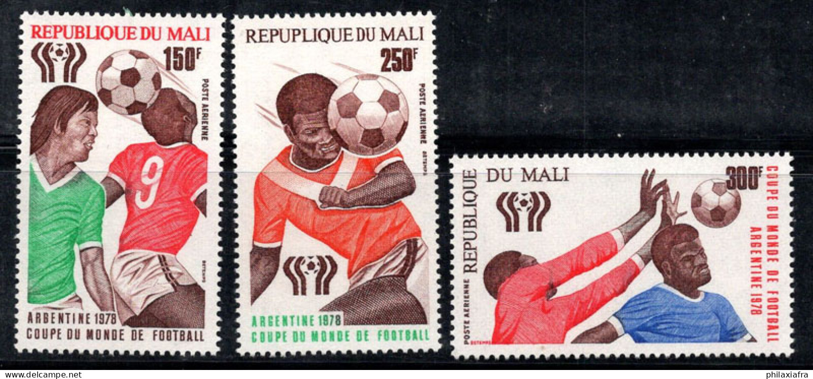 Mali 1978 Mi. 625-627 Neuf ** 100% Poste Aérienne Coupe Du Monde - Mali (1959-...)