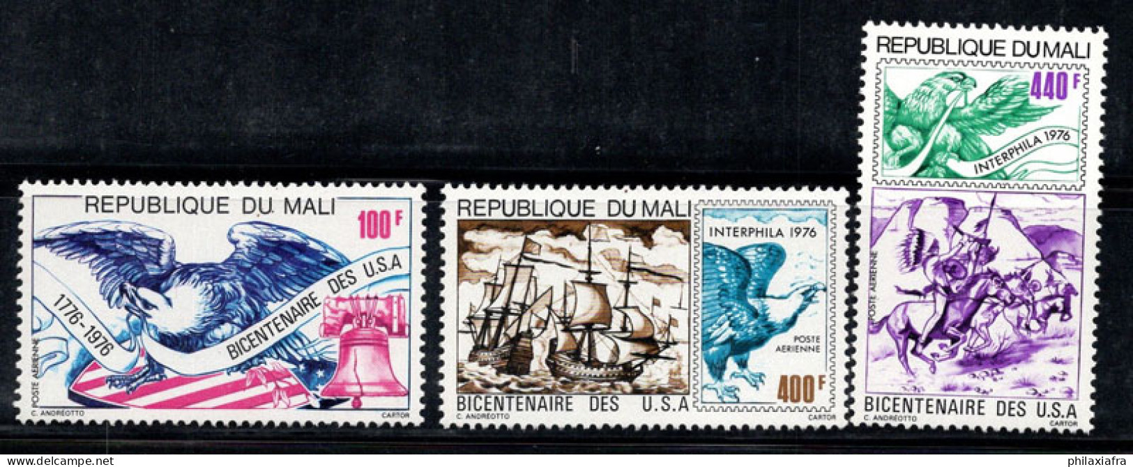 Mali 1976 Mi. 532-534 Neuf ** 100% Poste Aérienne Aigle, Indépendance - Malí (1959-...)