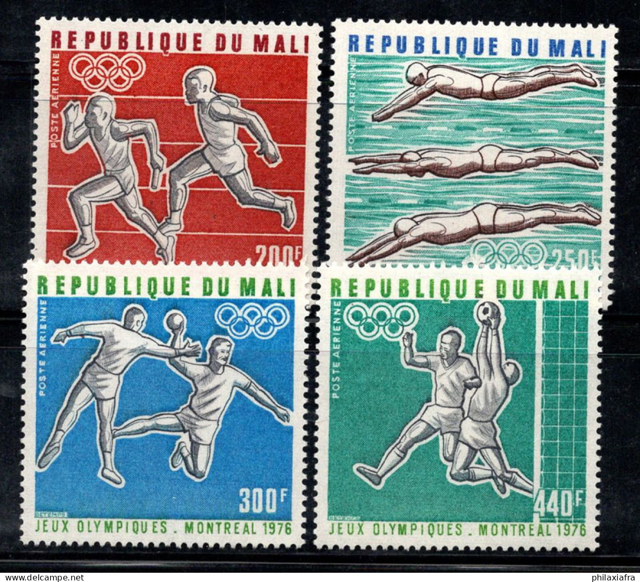 Mali 1976 Mi. 535-538 Neuf ** 100% Poste Aérienne Jeux Olympiques - Mali (1959-...)