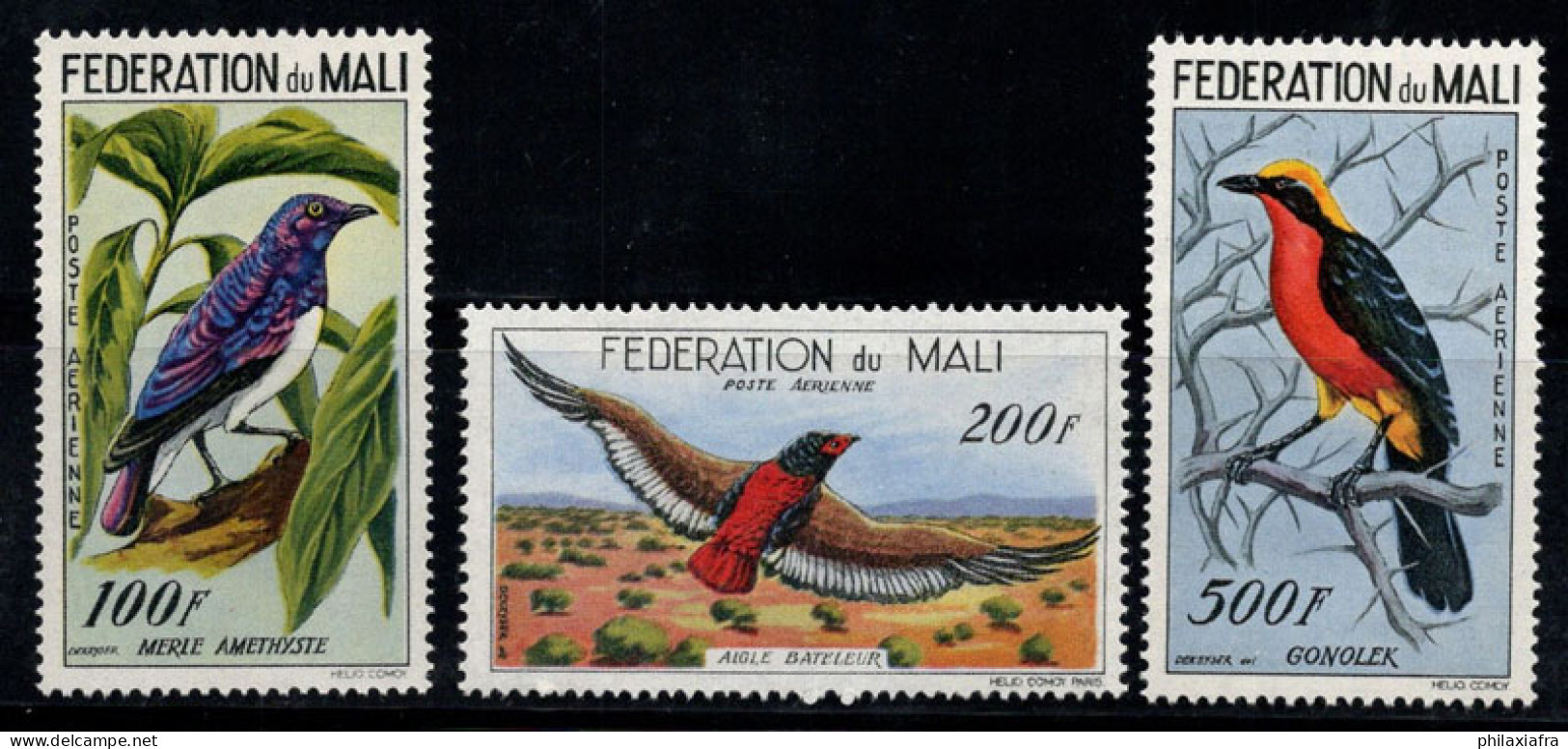 Mali 1960 Mi. 3-5 Neuf ** 100% Poste Aérienne Oiseaux - Mali (1959-...)