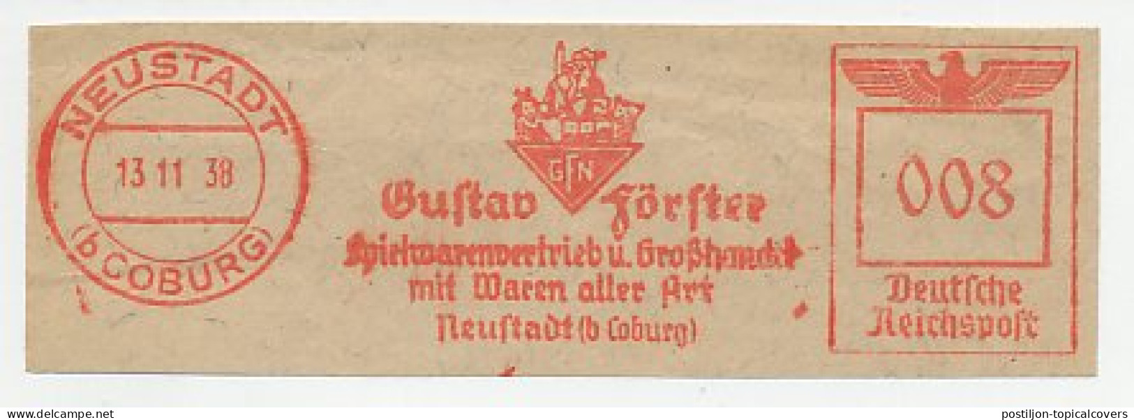 Meter Cut Deutsche Reichspost / Germany 1938 Toys - Doll - Bear - Autres & Non Classés