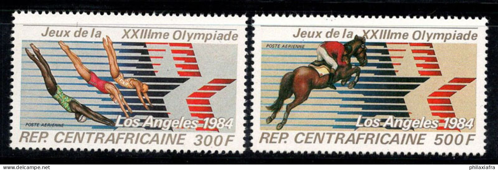 République Centrafricaine 1982 Mi. 856-857 Neuf ** 100% Poste Aérienne Jeux Olympiques - Zentralafrik. Republik