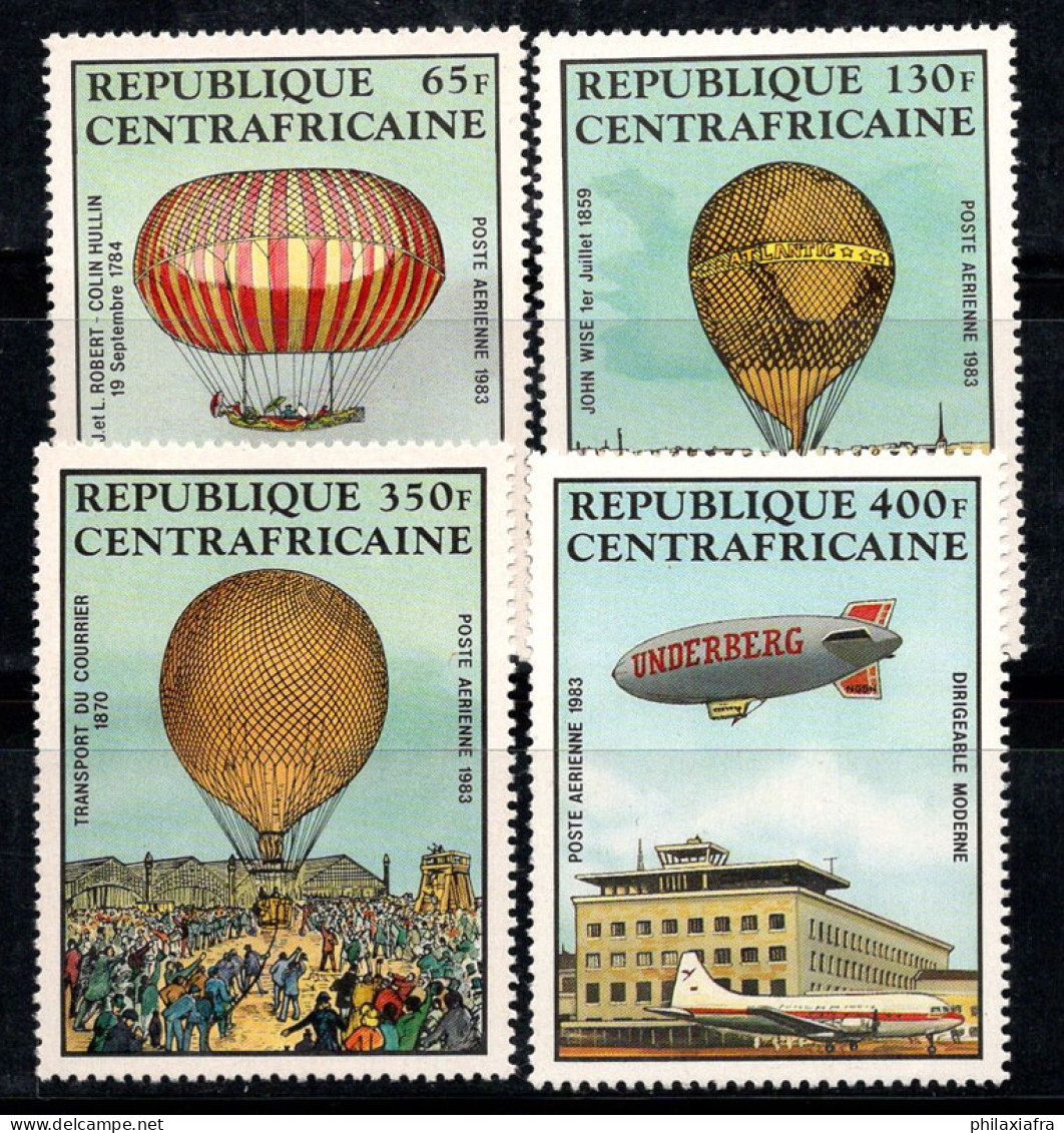 République Centrafricaine 1983 Mi. 938-941 Neuf ** 100% Poste Aérienne Ballon - Centrafricaine (République)