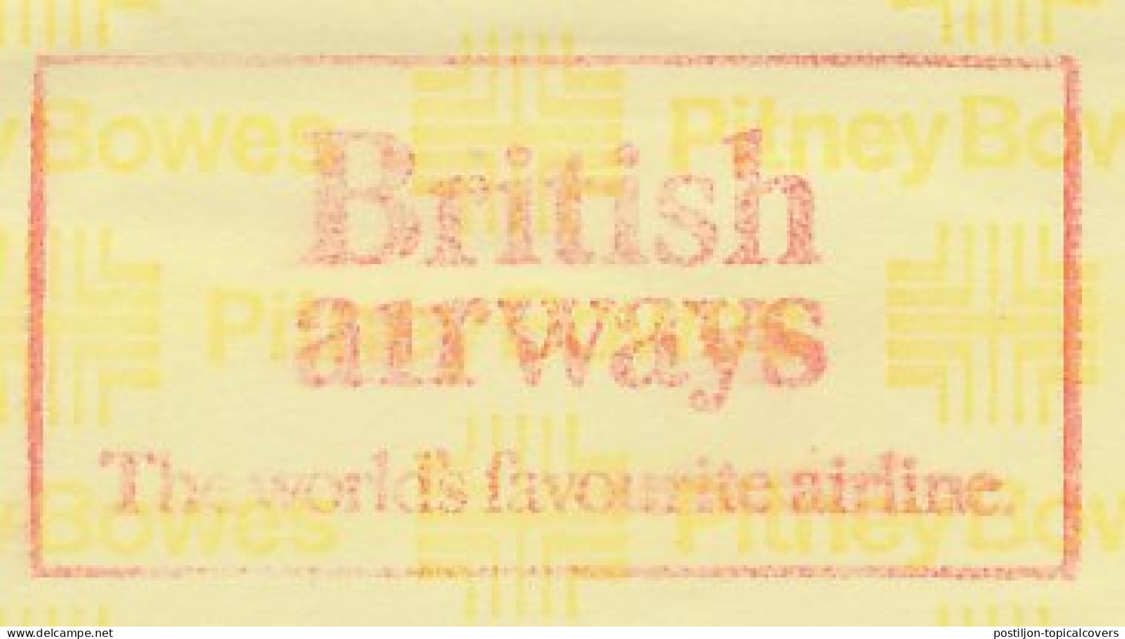 Meter Cut GB / UK 1984 British Airways - Airline - Aviones