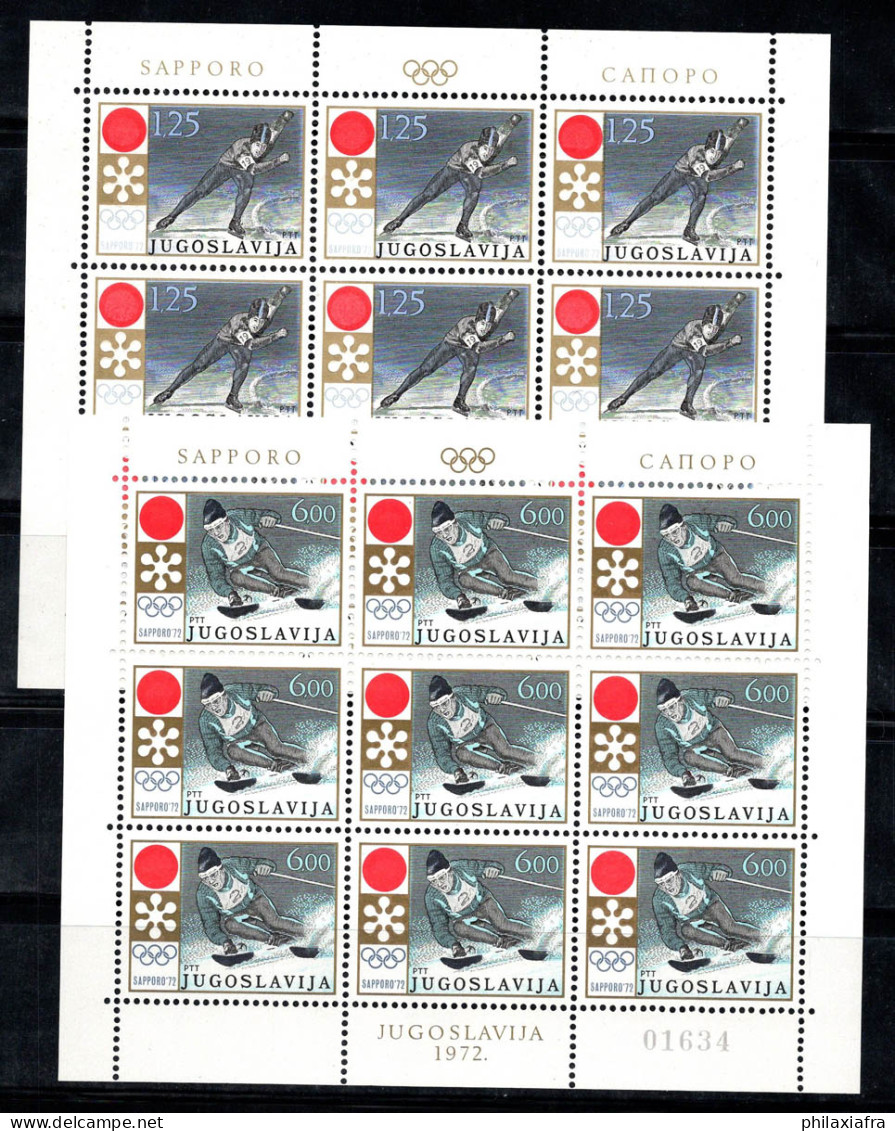 Yougoslavie 1972 Mi. 1447-1448 Mini Feuille 100% Neuf ** Jeux Olympiques - Blocks & Sheetlets