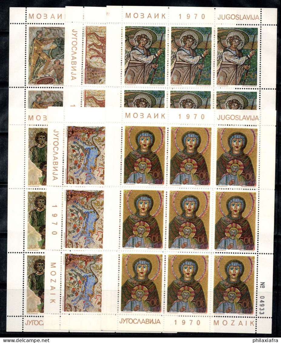 Yougoslavie 1970 Mi. 1369-1374 Mini Feuille 100% Neuf ** Art, Mosaïque - Blocs-feuillets