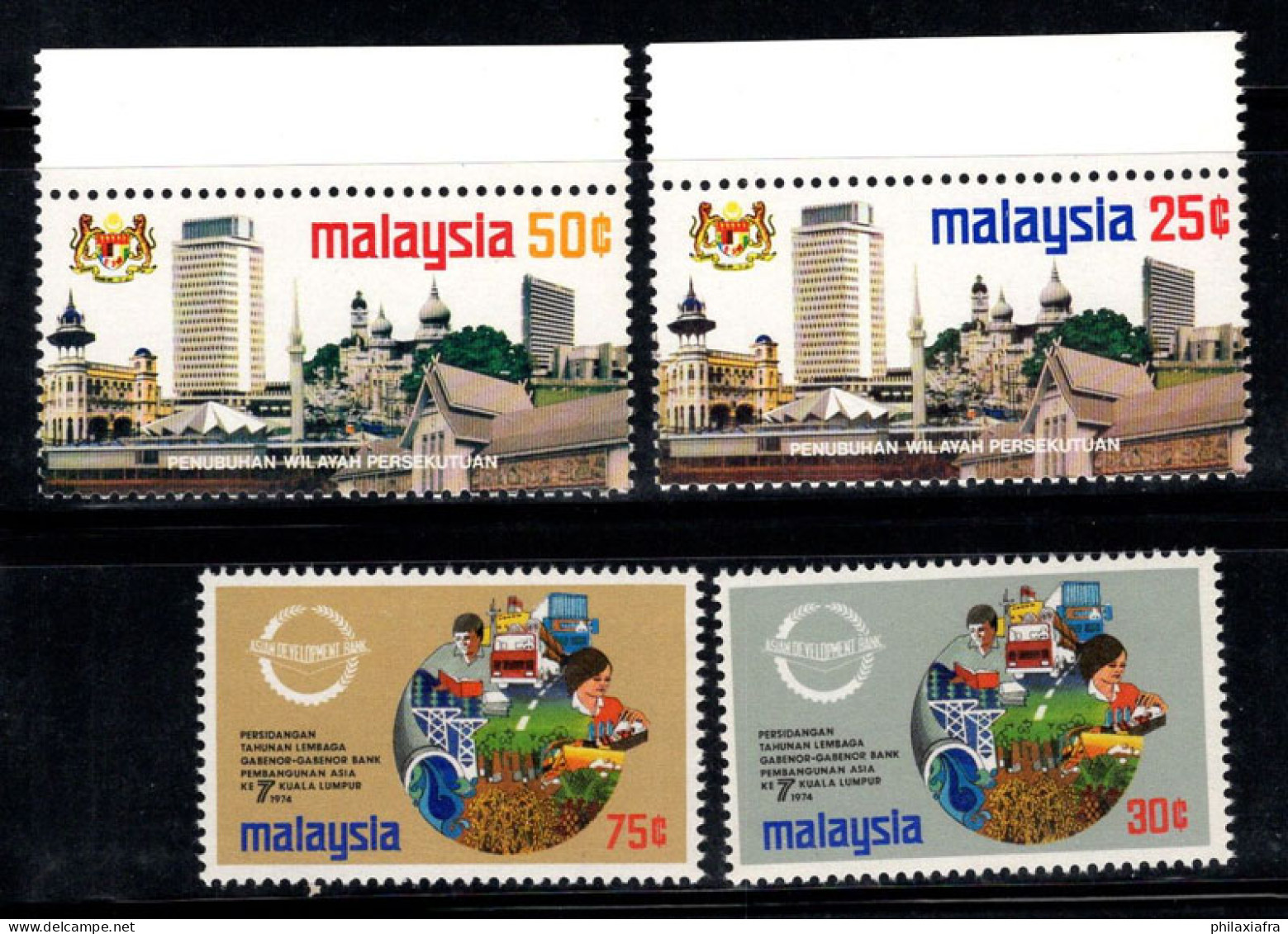 Malaisie 1974 Mi. 112-115 Neuf ** 100% Kuala Lumpur, Banque - Malesia (1964-...)