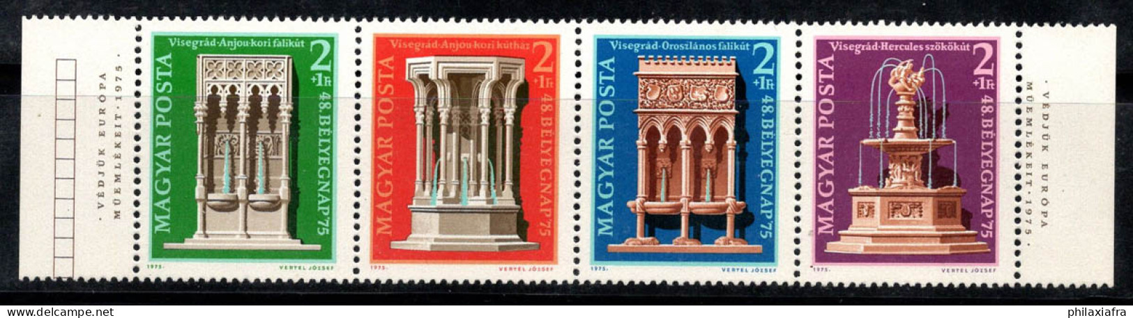 Hongrie 1975 Mi. 3060A-3063A Neuf ** 100% Monuments Européens - Unused Stamps