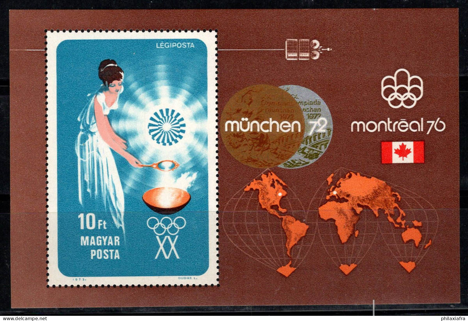 Hongrie 1973 Mi. Bl. 96 A Bloc Feuillet 100% Neuf ** Jeux Olympiques - Blocks & Sheetlets