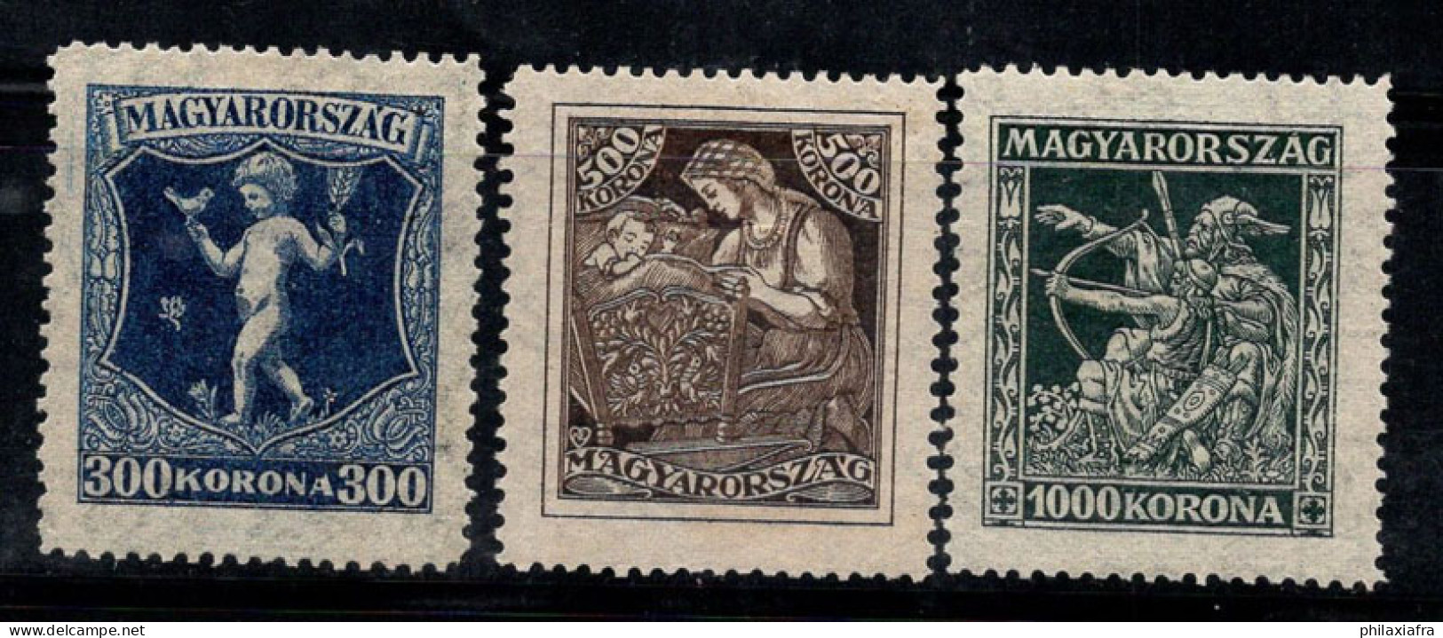 Hongrie 1924 Mi. 380-382 Neuf * MH 80% Tuberculose - Unused Stamps