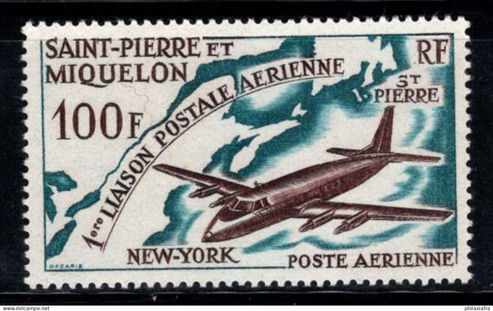 Saint-Pierre-et-Miquelon 1964 Yv. 31 Neuf ** 100% Poste Aérienne 100 F, Avion - Ongebruikt