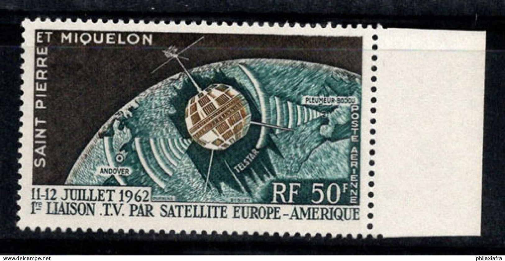 Saint-Pierre-et-Miquelon 1962 Yv. 29 Neuf ** 100% Poste Aérienne 50 F. Télécom - Nuovi