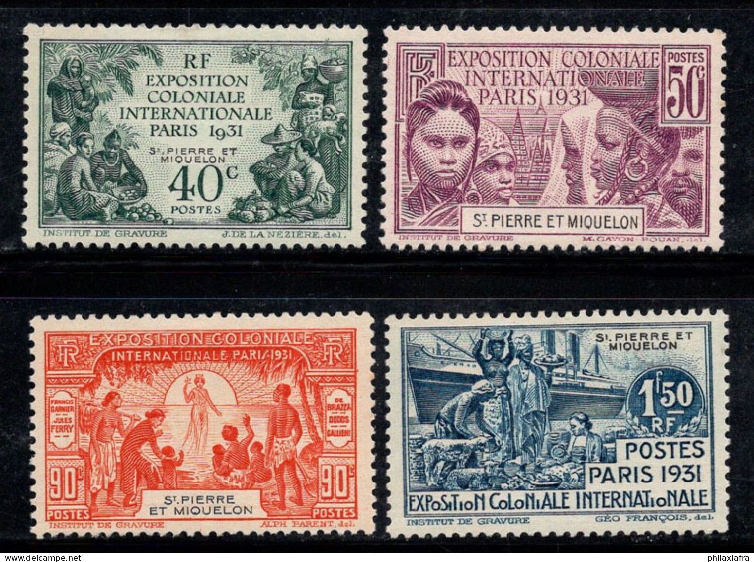 Saint-Pierre-et-Miquelon 1931 Yv. 132-135 Neuf * MH 100% Exposition Coloniale De Paris - Unused Stamps