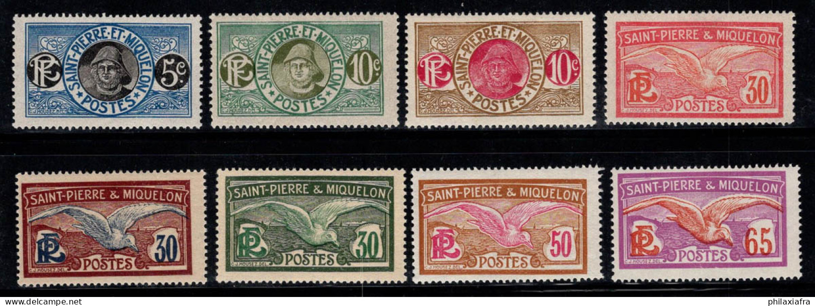 Saint-Pierre-et-Miquelon 1922 Neuf * MH 100% Pêcheur, Mouette - Unused Stamps