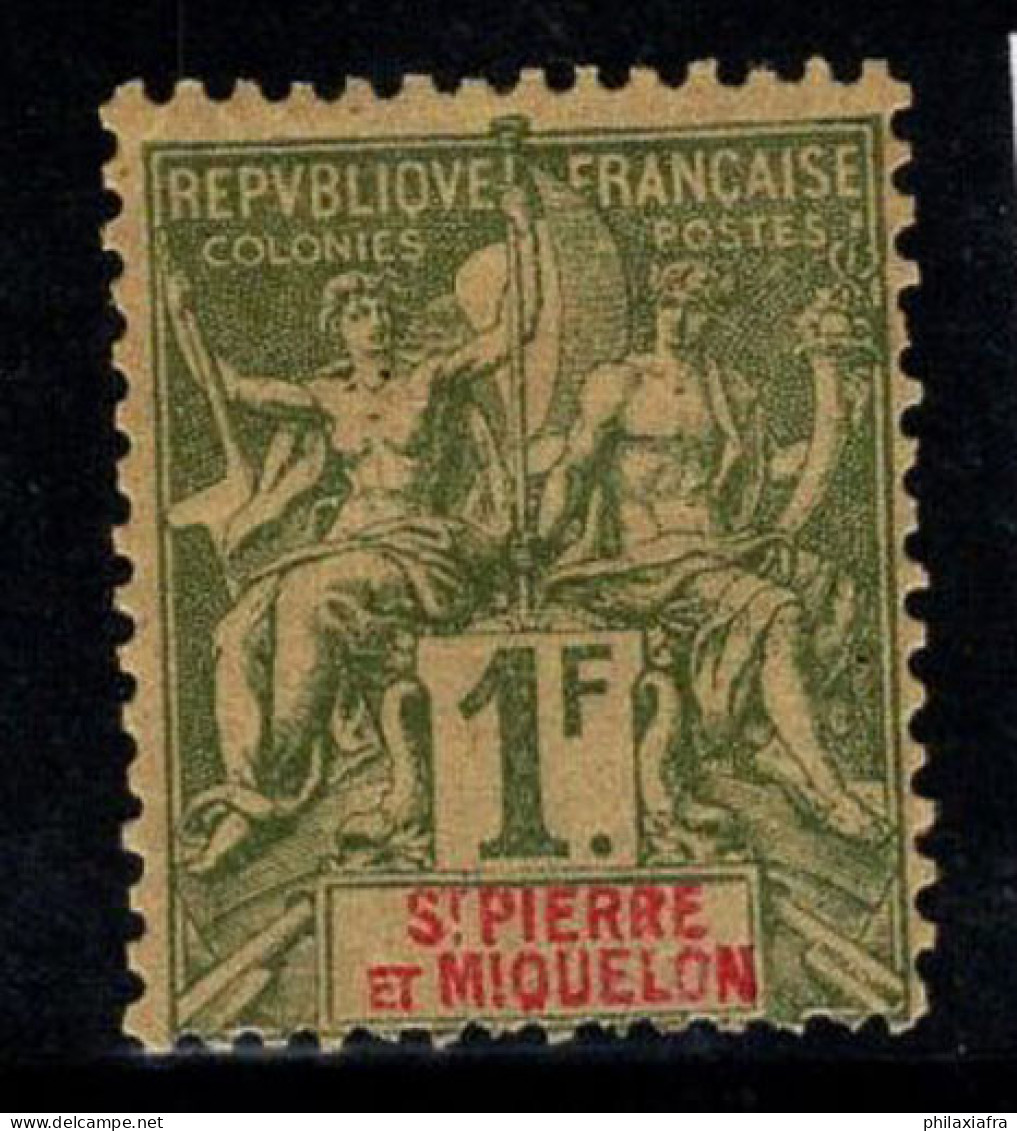 Saint-Pierre-et-Miquelon 1892 Yv. 71 Neuf * MH 100% 1 F - Neufs