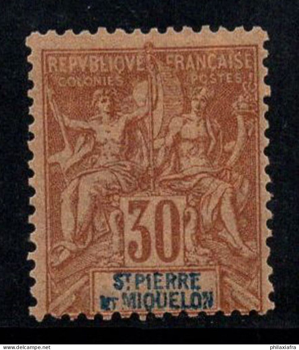 Saint-Pierre-et-Miquelon 1892 Yv. 67 Neuf * MH 100% 30 C - Nuevos