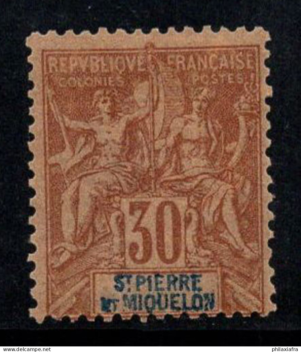 Saint-Pierre-et-Miquelon 1892 Yv. 67 Neuf * MH 100% 30 C - Unused Stamps