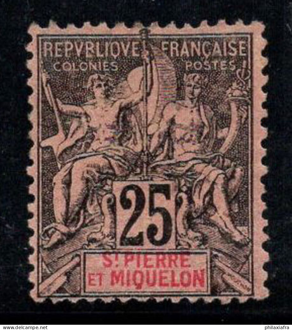 Saint-Pierre-et-Miquelon 1892 Yv. 66 Neuf * MH 40% 25 C - Neufs