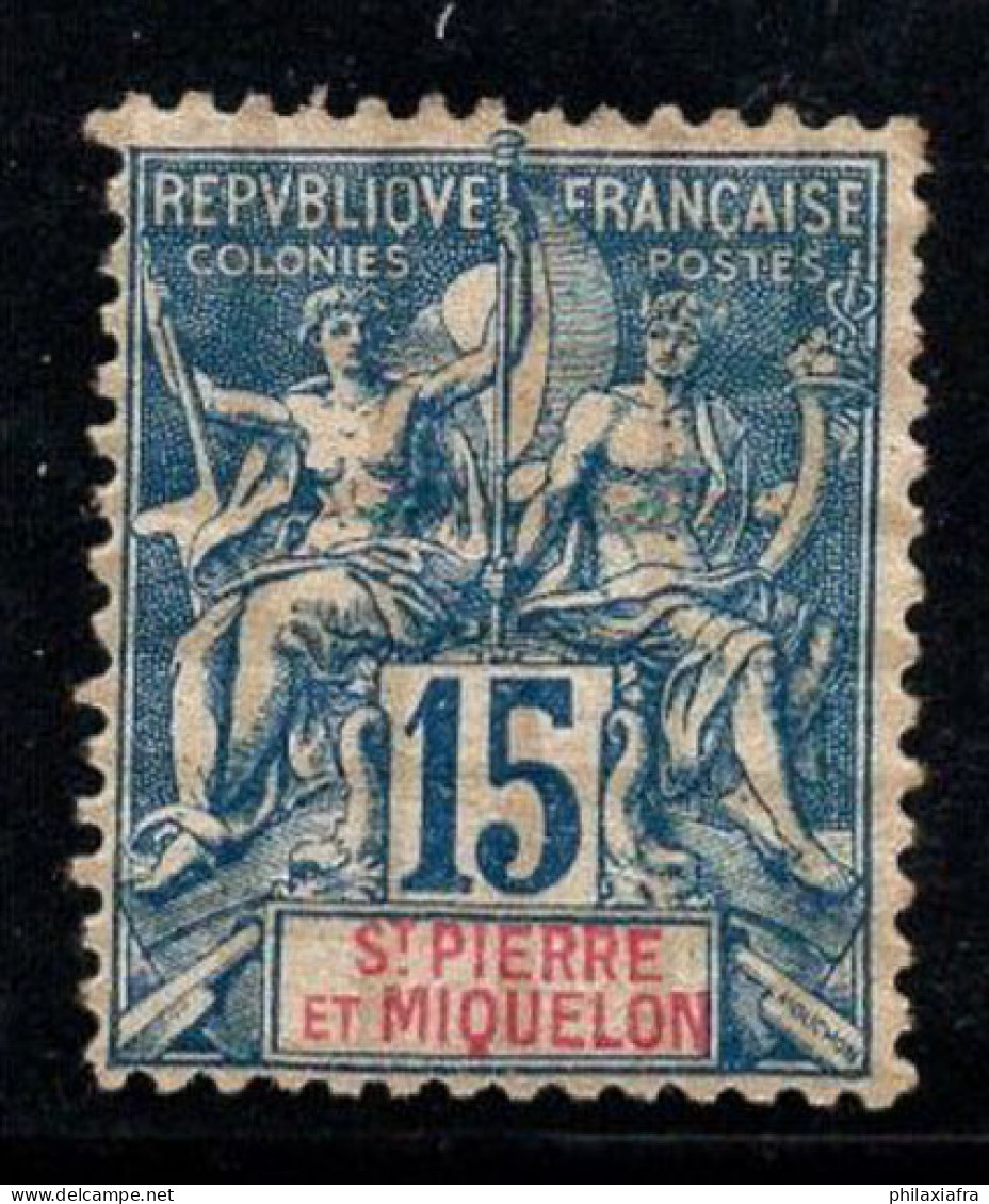 Saint-Pierre-et-Miquelon 1892 Yv. 64 Neuf * MH 40% 15 C - Nuevos
