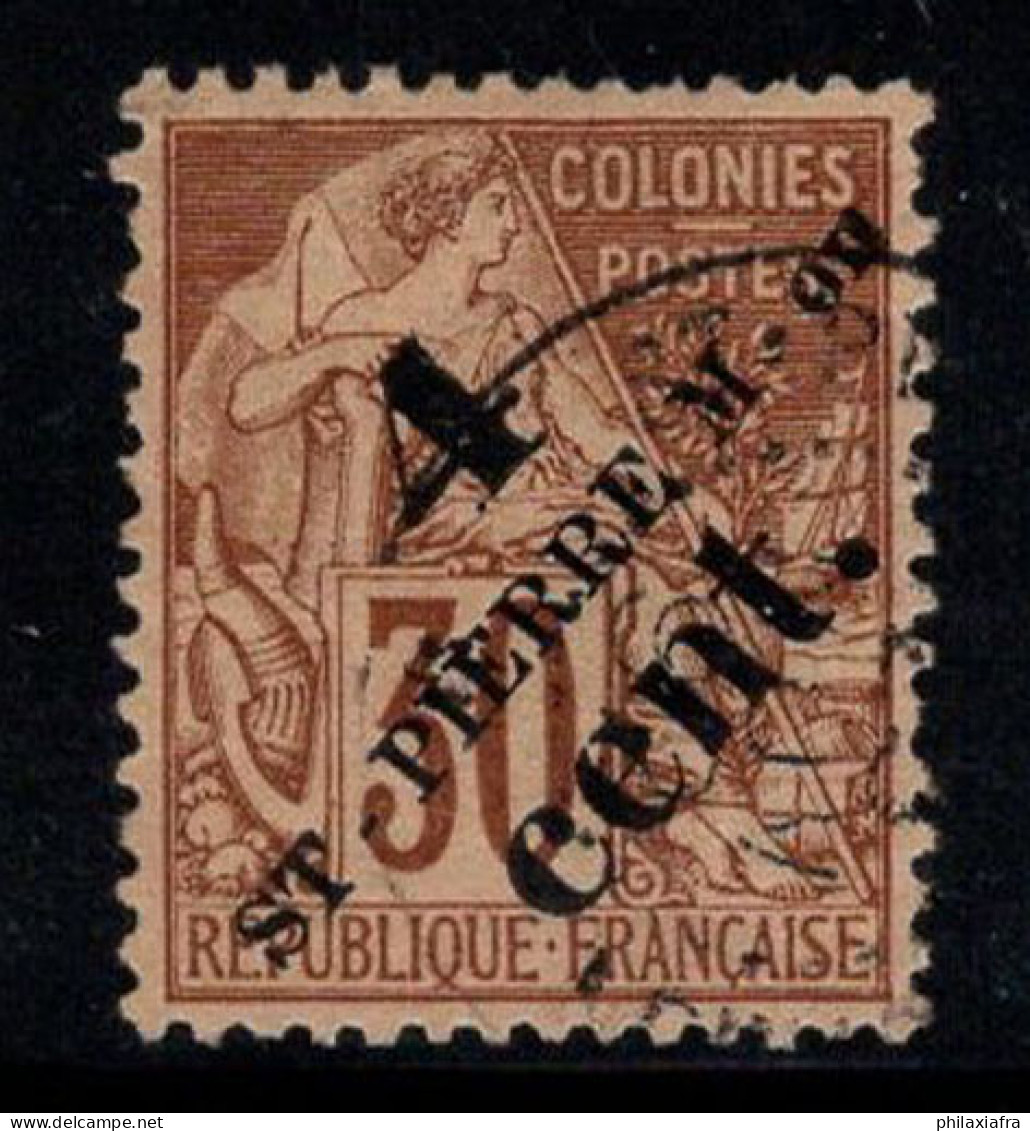 Saint-Pierre-et-Miquelon 1891 Yv. 43 Oblitéré 100% 4 C Sur 30 - Used Stamps