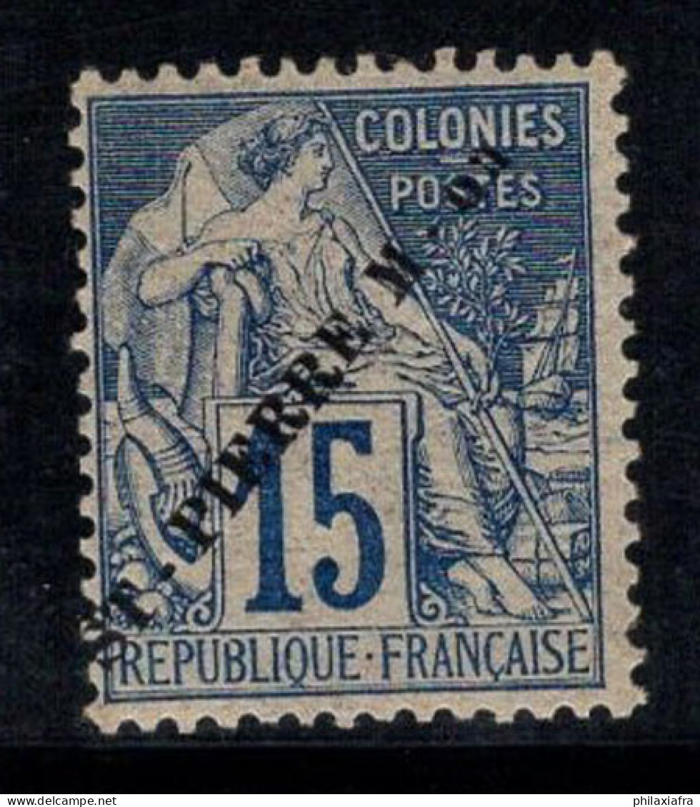 Saint-Pierre-et-Miquelon 1891 Yv. 23 Neuf * MH 40% Surimprimé 15 C - Unused Stamps