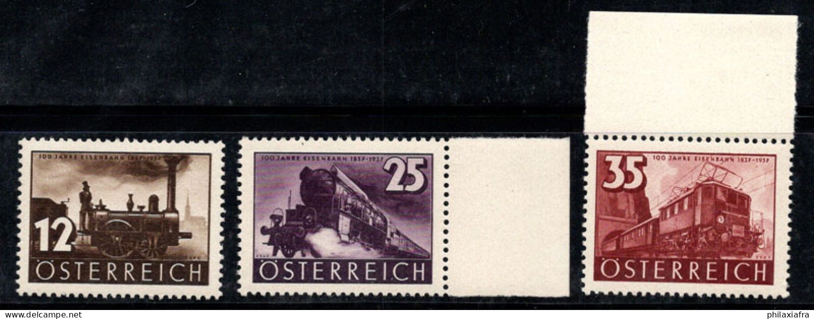 Autriche 1937 Mi. 646-648 Neuf ** 100% Trains, Chemins De Fer - Neufs