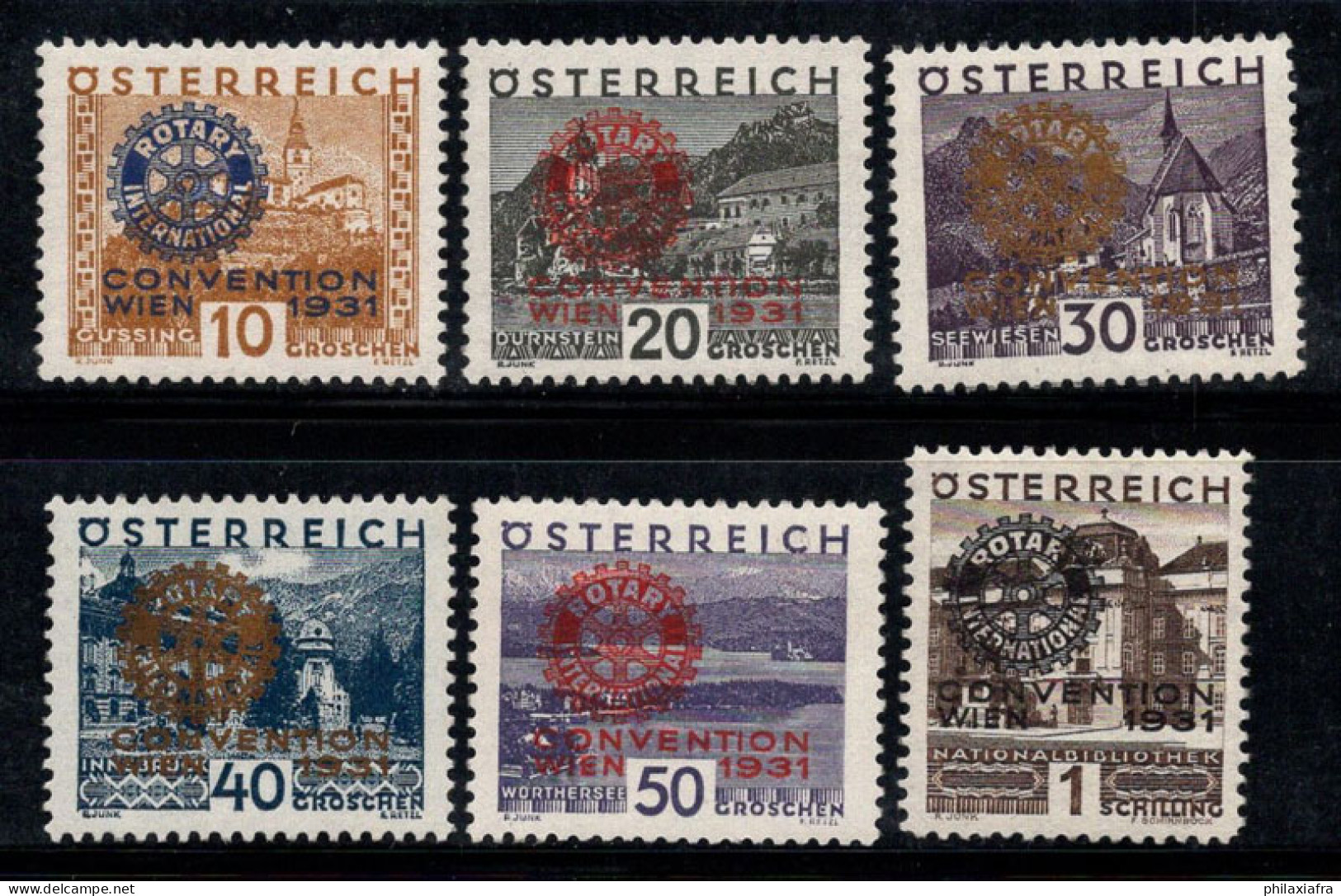 Autriche 1931 Mi. 518-523 Neuf ** 100% Rotary International - Neufs