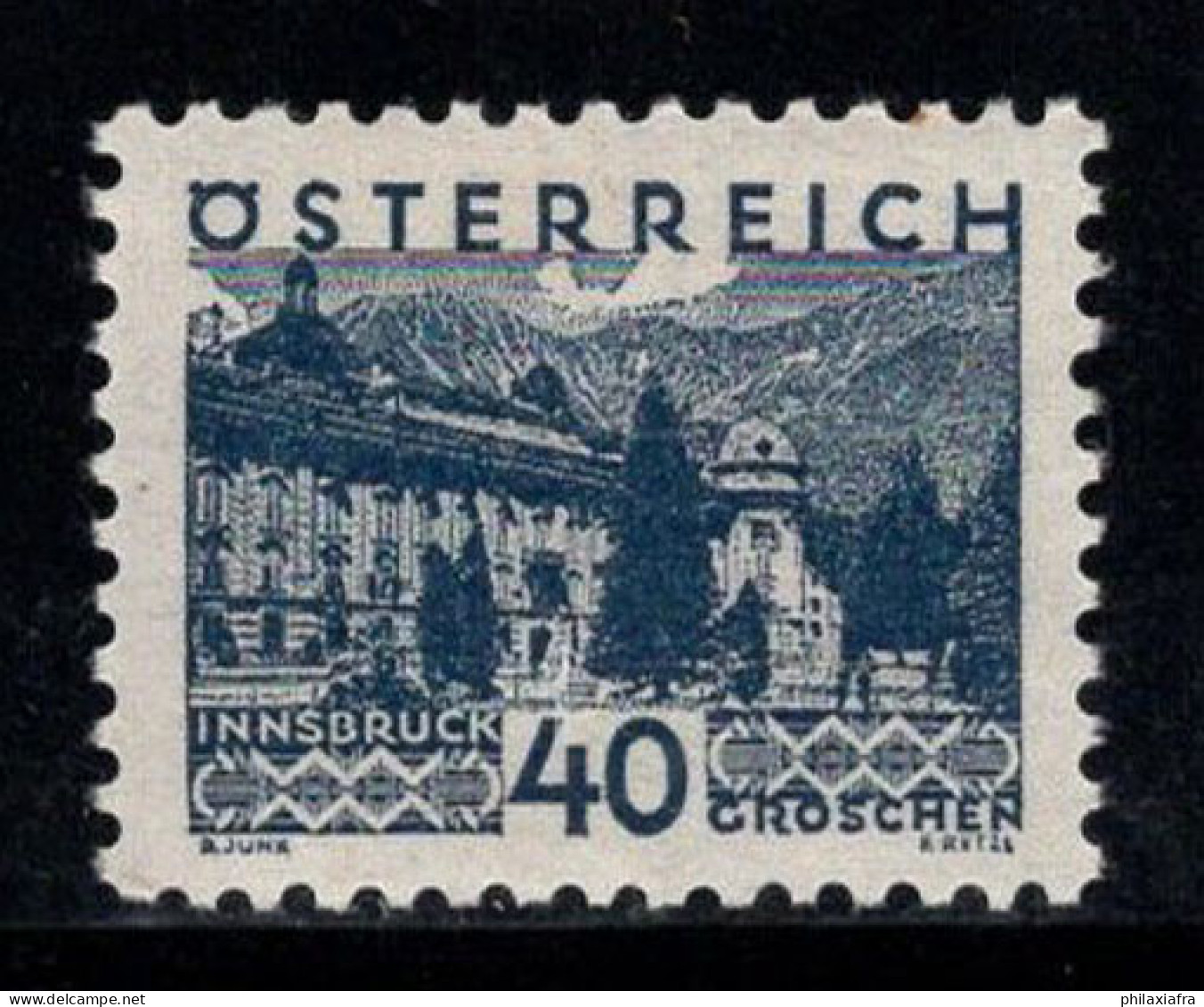 Autriche 1932 Mi. 538 Neuf * MH 100% 40 G, Paysages - Nuovi