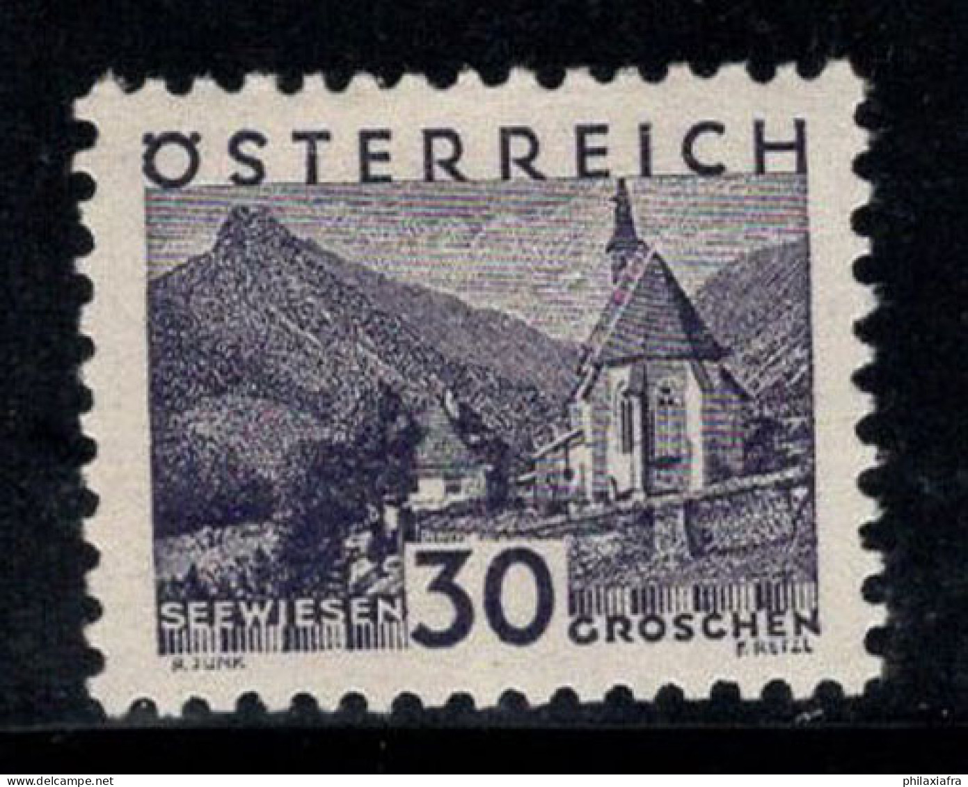 Autriche 1932 Mi. 536 Neuf * MH 100% 30 G, Paysages - Nuovi