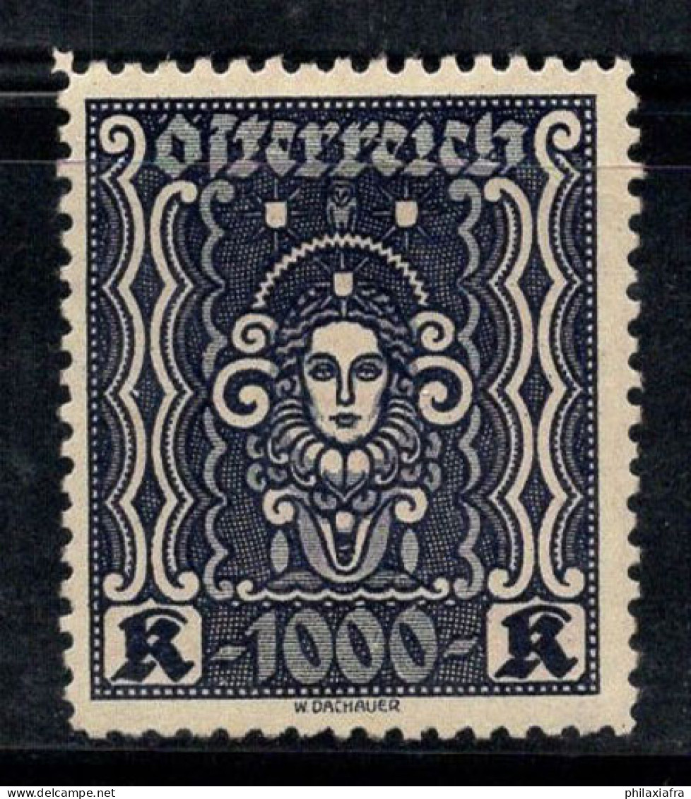 Autriche 1922 Mi. 404B Neuf * MH 100% 1000 Kr, Tête De Femme - Nuovi