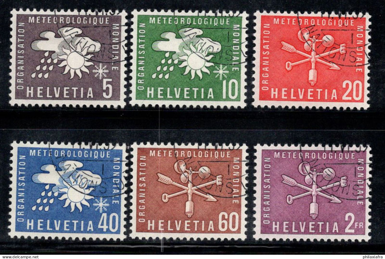 Suisse 1956 Mi. 1-6 Oblitéré 100% Organisations, OMM, OMM - Used Stamps