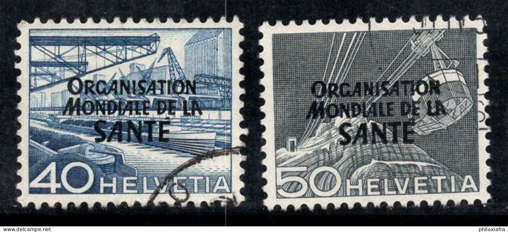 Suisse 1948 Mi. 13-14 Oblitéré 100% Organisations, OMS - Oblitérés
