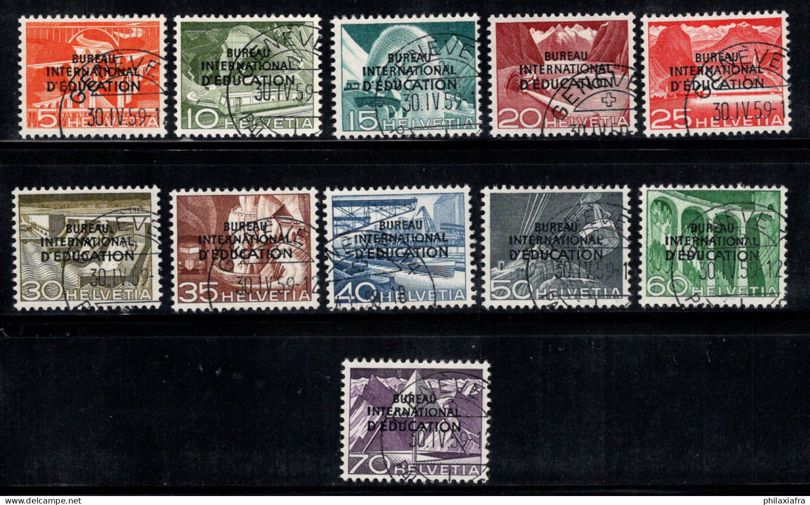 Suisse 1950 Mi. 29-39 Oblitéré 100% Organisations, BIE, BIE - Used Stamps