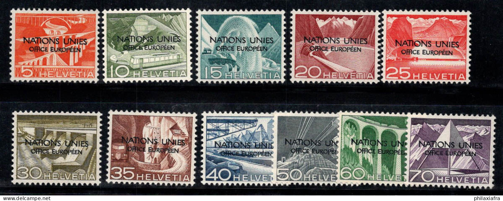 Suisse 1948 Mi. 1-11 Neuf ** 100% Organisations, ONU - Unused Stamps